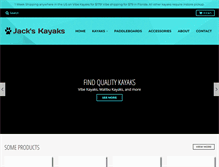 Tablet Screenshot of jackskayaks.com